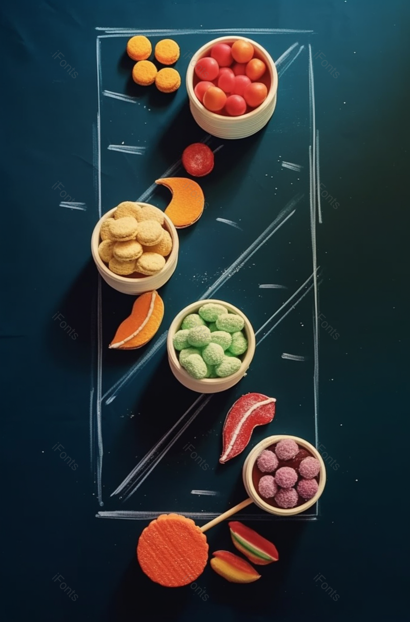 蓝色背景美味饮食摄影图,高清,摄影图,摄影图片,图片大全,摄影图免费下载